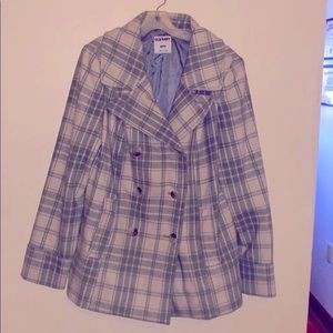 Plaid Pea Coat